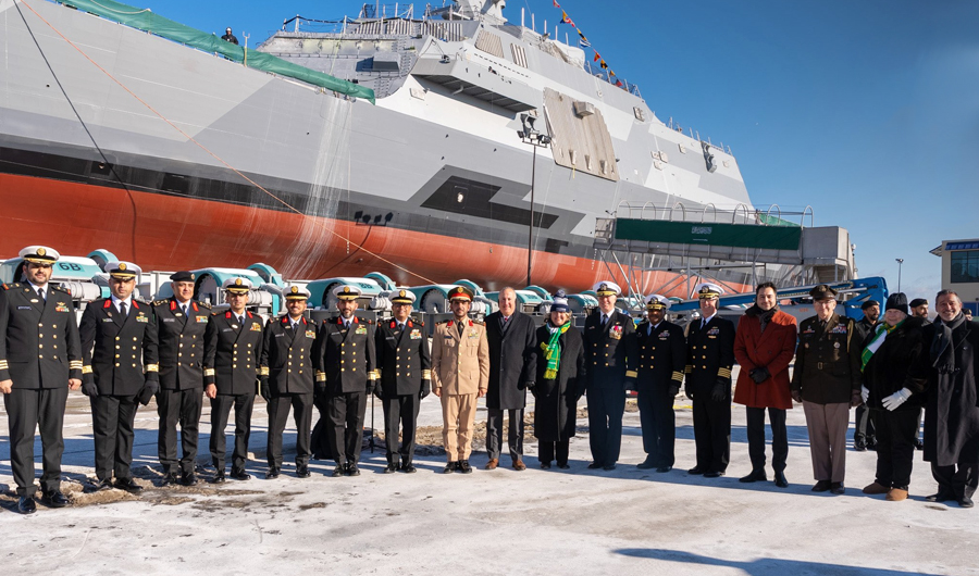 السعودية تعوِّم أولى سفنها القتالية باسم «جلالة الملك سعود» 